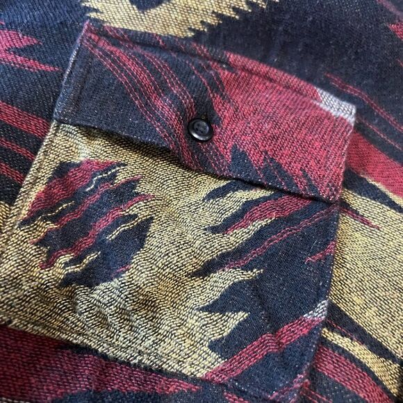 BP shacket button down long sleeve shirt western Navajo print size medium - Picture 3 of 14